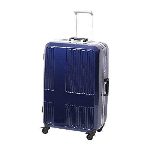 [イノベーター] スーツケース 受託手荷物無料サイズ ストッパー 10周年モデル INV675 保証付 90L 76 cm 5.7kg ミラーブルー/