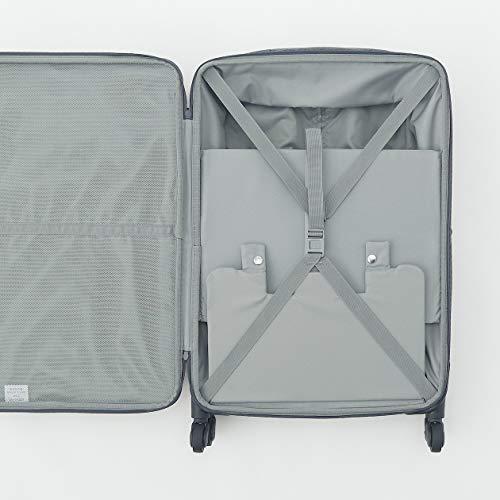 無印良品 半分の厚みで収納できるソフトキャリーケース(L) グレー