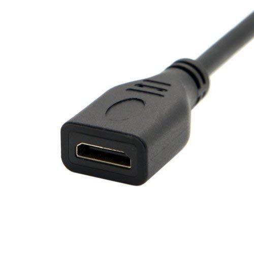 CY Micro HDMI 1.4オスタイプD→ミニHDMI 1.4メスタイプC延長ケーブル ノートパソコン PC HDTV 10cm｜morimori117｜03