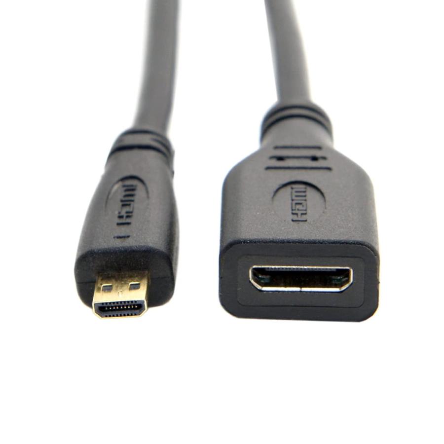 CY Micro HDMI 1.4オスタイプD→ミニHDMI 1.4メスタイプC延長ケーブル ノートパソコン PC HDTV 10cm｜morimori117｜06