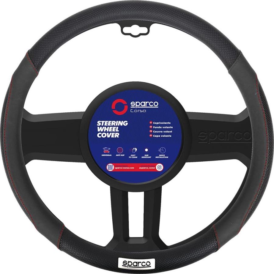 SPARCO-CORSA スパルココルサ ステアリングカバー Mサイズ(37