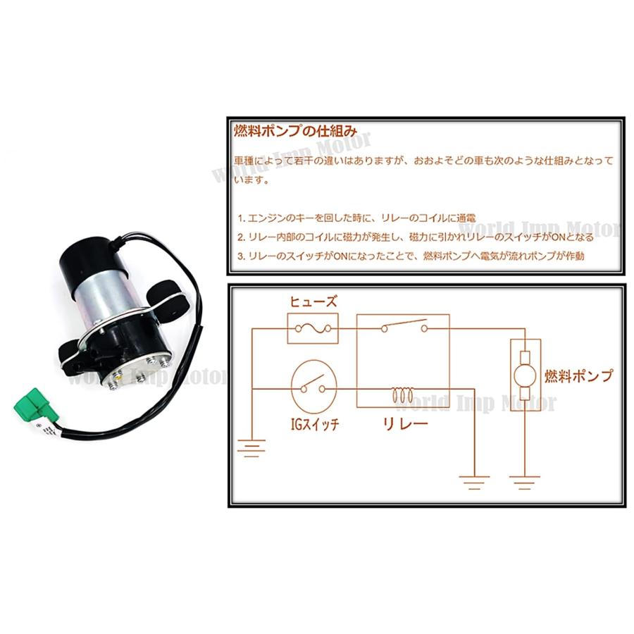 フューエルポンプ 電磁ポンプ 車用 ジムニー LJ50 SJ40 SJ30 SJ10 旧車 360cc スズキ ホンダ ミツビシ スバル 車 用 燃料｜morimori117｜04