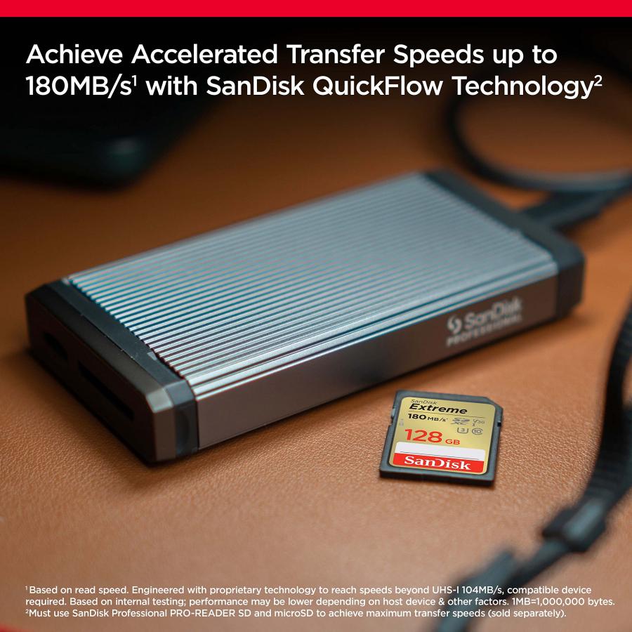 SanDisk (サンディスク) 128GB Extreme (エクストリーム) SDXC UHS-I メモリーカード - C10/U3/V30/4K｜morimori117｜03