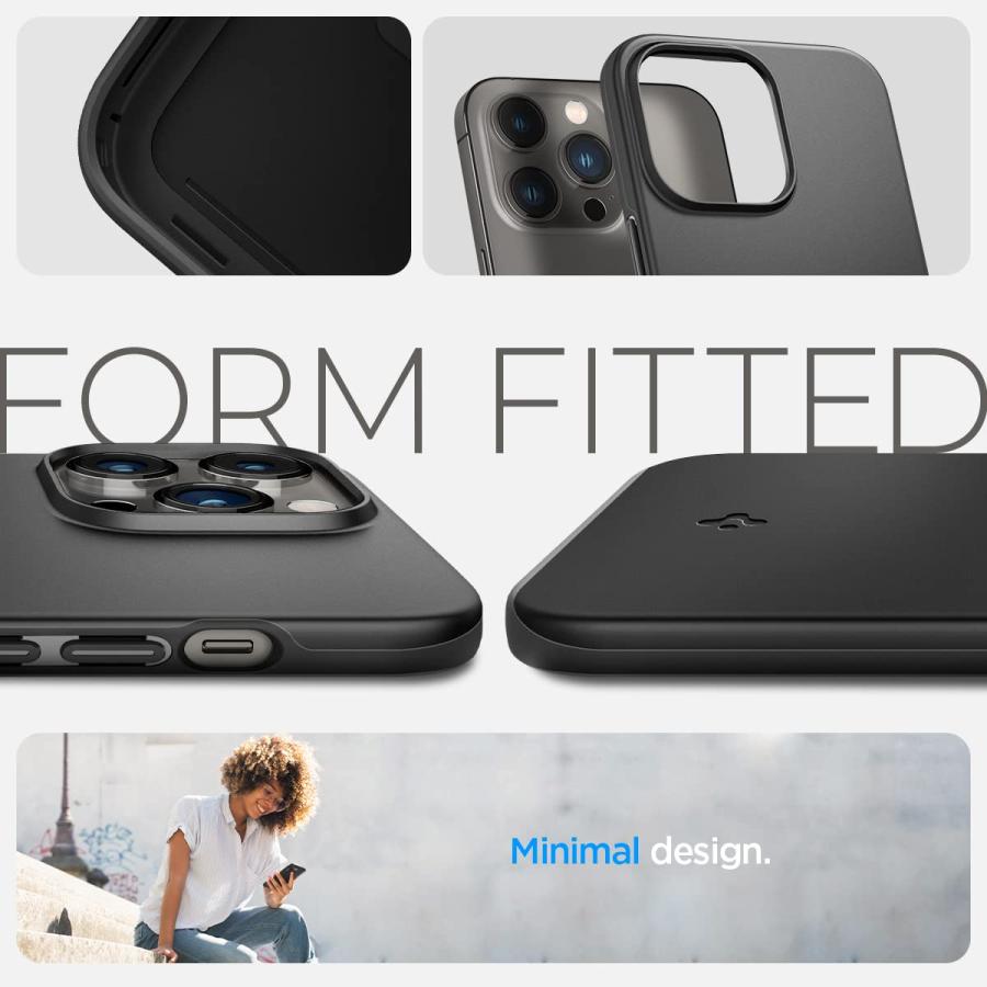 Spigen iPhone14ProMax ケース 2重構造 PC素材 さらさら 米軍MIL規格取得 超極薄 レンズ保護 超薄型 超軽量 指紋防止 擦｜morimori117｜03