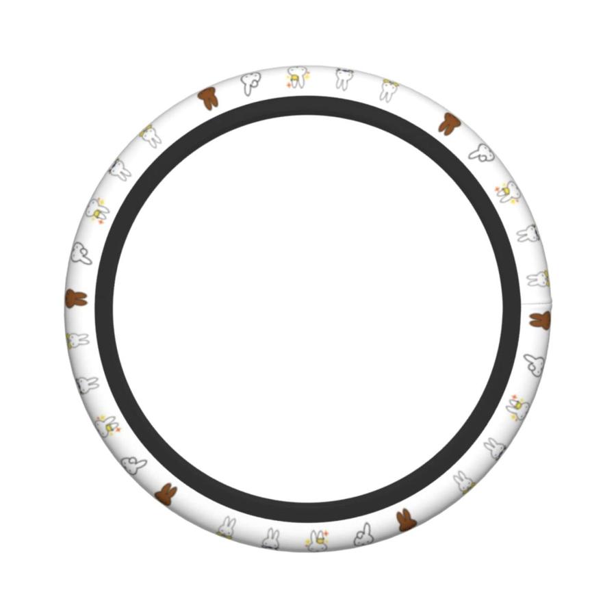 ミッフィー 車用 ハンドルカバー 軽自動車 軽 普通車 ステアリングカバー おしゃれ 滑り止め 汚れ防止 手触りよし アクセサリー 内装品 高級 滑り