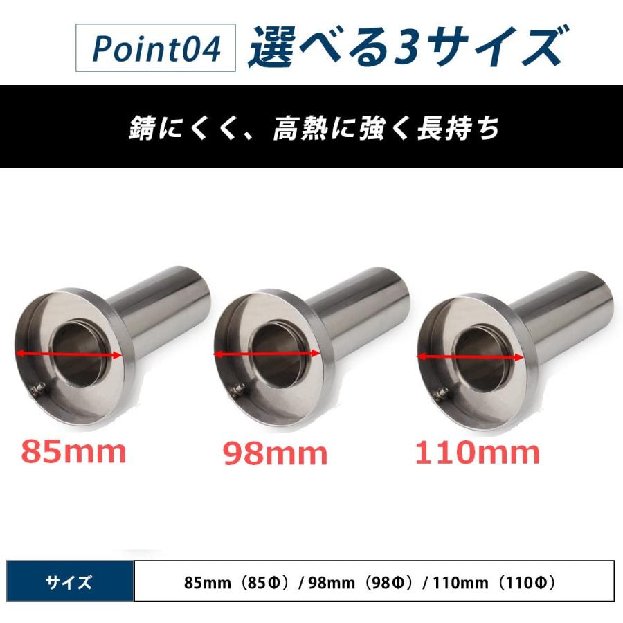 FJmark インナーサイレンサー 汎用 バッフル ステンレス 錆に