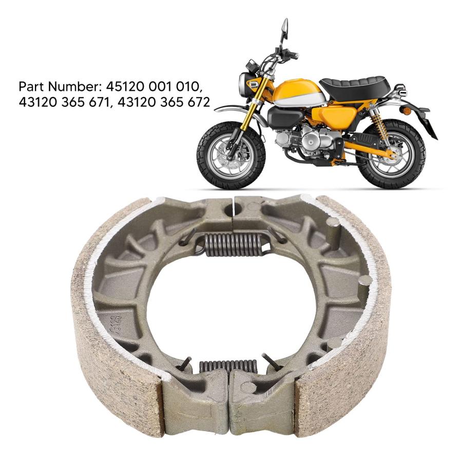 メタルスプリングオートバイブレーキシュードラムパッド 45120 001 010