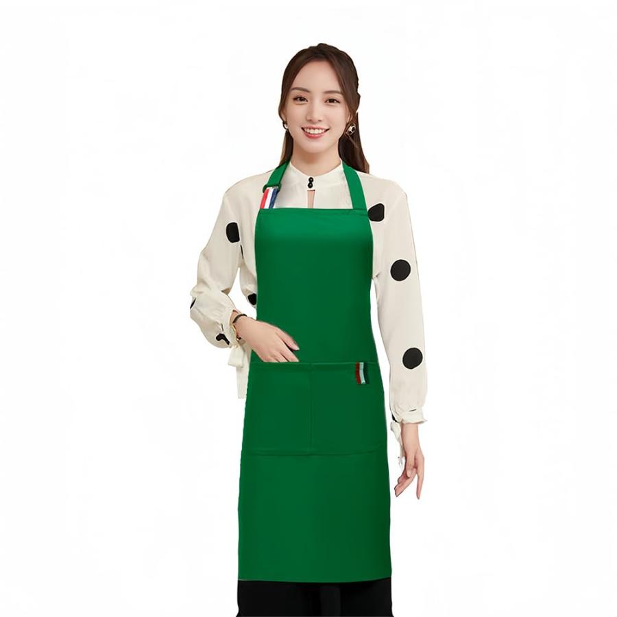 anyasun] エプロン H型 首掛け シンプル 女性用 3点セット 大容量