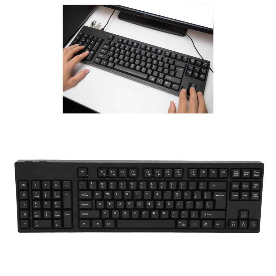 左利き用キーボード、 USB有線コンピューターキーボード、 109キーマイクロキーボード有線、 人間工学に基づいたオフィス キーボード ビジネス、会計｜morimori117｜04