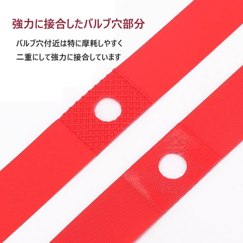 LOGIPOSTリムテープ 24インチ ２本 耐圧性 インナーチューブ レッド LOGIPOST（ロジポスト）リムテープ 2本セット 24インチ PVC