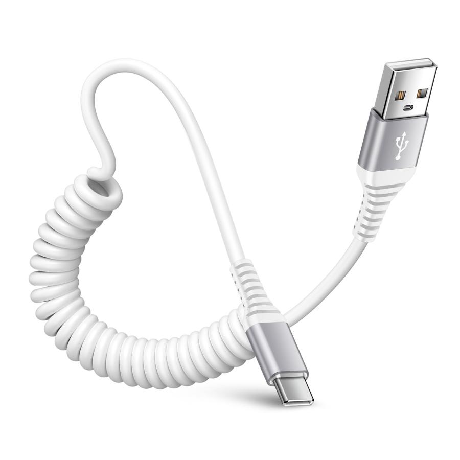 2本 USB - USB Cコイルケーブル 3A/15W 高速充電1~4フィート 2本 USB - USB Cコイルケーブル 3A/15W 高速充電1~4フィート Amazon.co