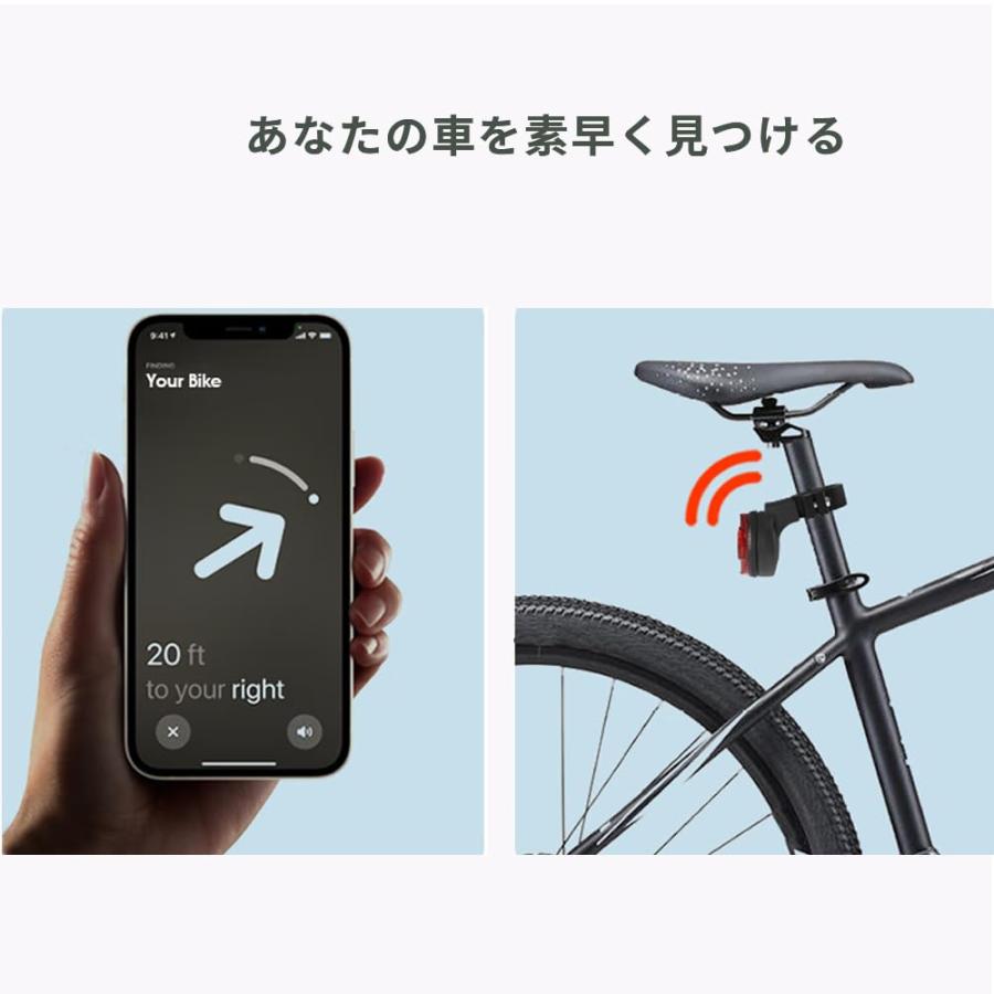 wildsoal AirTagケース 自転車 ライト マウント エアタグホルダー AirTagを反射板に隠し 盗難防止 AirTagケース バイクリフ｜morimori117｜04