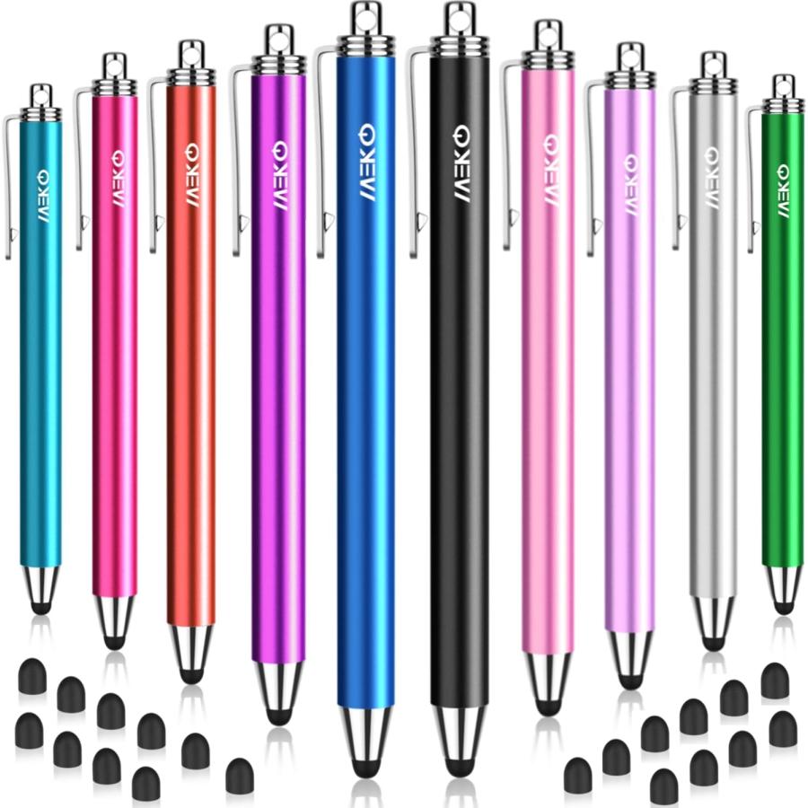 MEKO 10本セットタッチペン ペン先交換可能 6mmスタイラスペン MEKO 10本セットタッチペン ペン先交換可能 6mmスタイラスペン