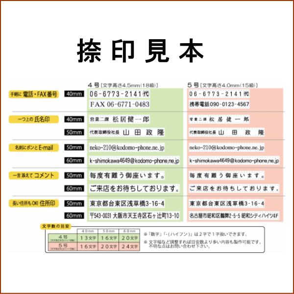 クイック一行印4.5×60ｍｍ サンビーシャチハタ式浸透印｜morimorigenki｜03