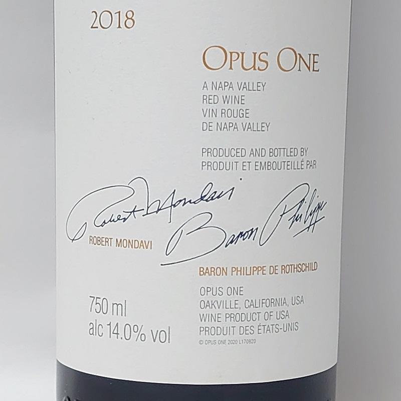 オーパス・ワン(Opus One) ナパ ヴァレー[Napa Valley] 【2018】 赤