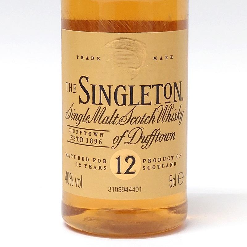 ダフタウン シングルトン 12年 40° 50ml ミニチュアボトル 《大変