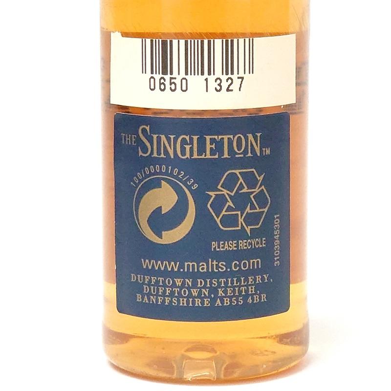 ダフタウン シングルトン 12年 40° 50ml ミニチュアボトル 《大変