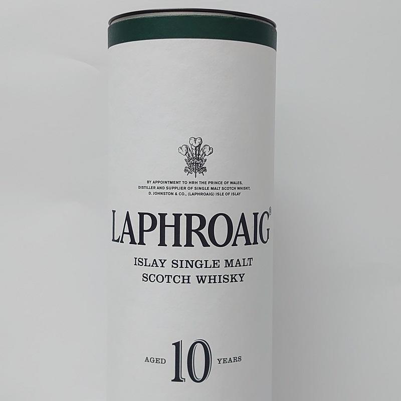 ラフロイグ シングルモルト 10年 40° 700ml 箱付(筒型) 並行品