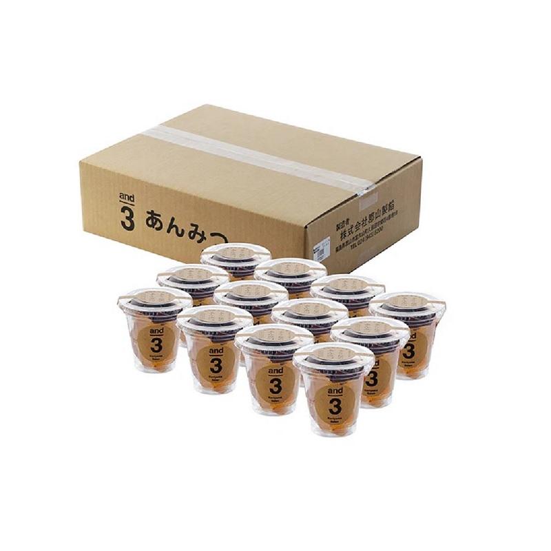 郡山製餡 and3 あんこ屋のあんみつ 240g 12個セット : お酒のデパート