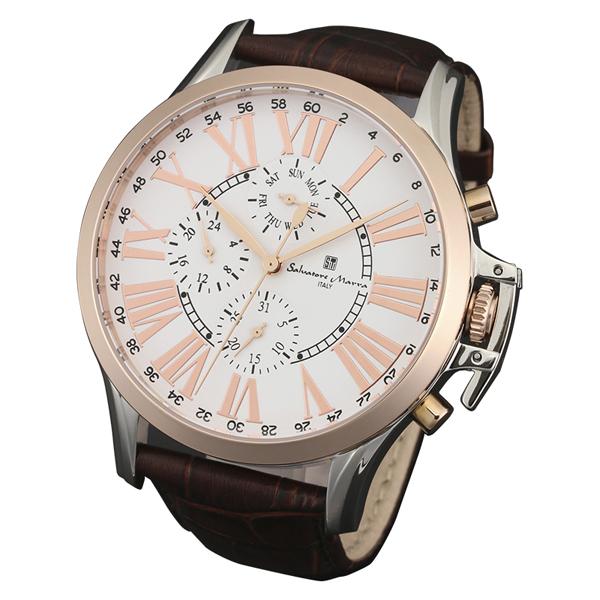 サルバトーレ・マーラ Salavatore Marra 腕時計 SM14123-PGWH メンズ 取り寄せ品｜morimototokeiten