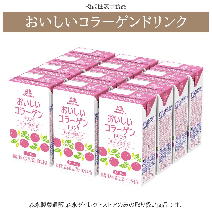 森永製菓 おいしいコラーゲンドリンク 125ml×60本 ピーチ味/レモン味 機能性表示食品 コラーゲンペプチド｜morinagaseika｜13