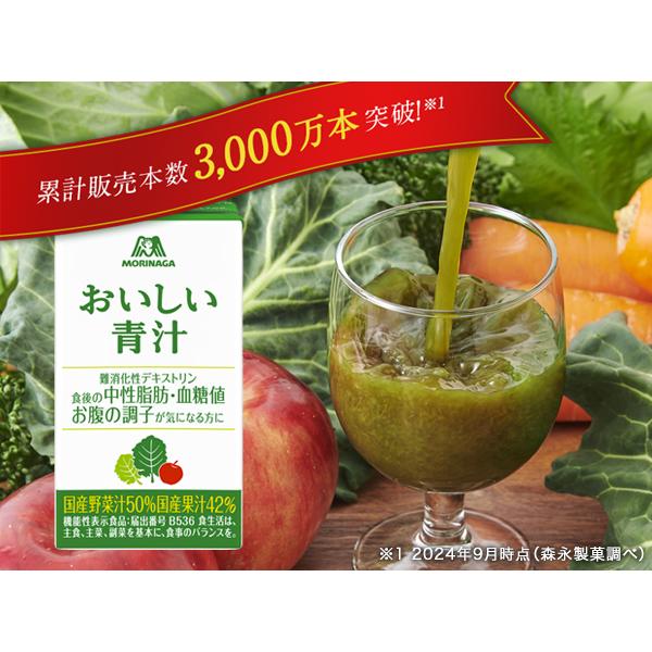 森永製菓 青汁 30本 おいしい青汁 125ml×30本 野菜 食物繊維 ケール