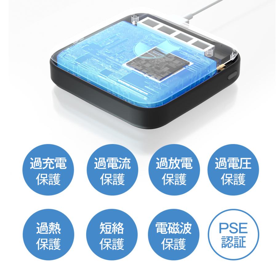 【電熱ベスト使用可】モバイルバッテリー A85 20000mAh大容量 2.1A急速充電 LEDライト付き 軽量 超小型 スマホスタンド 残量表示 過充電保護 PSE認証済 | MOTTARI | 16