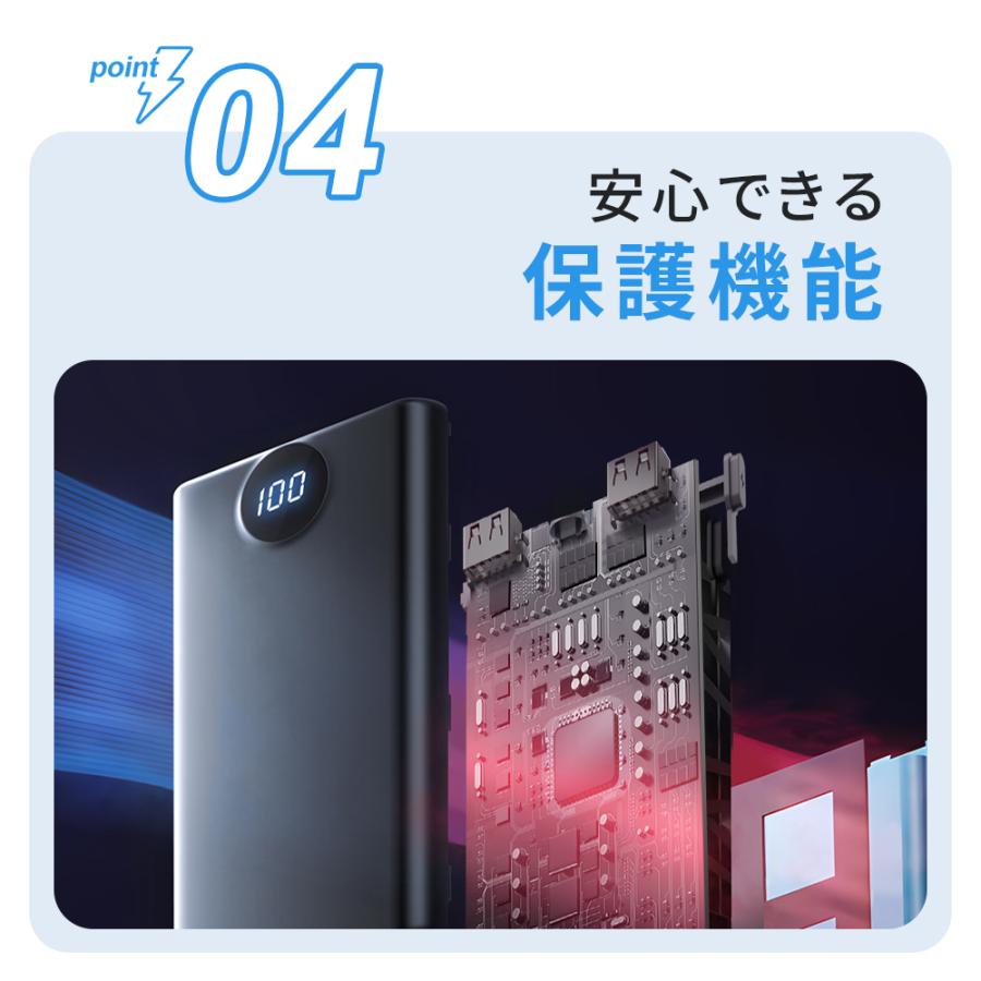 モバイルバッテリー 40000mAh 2.4A 急速充電 A96 大容量Type-C出入力