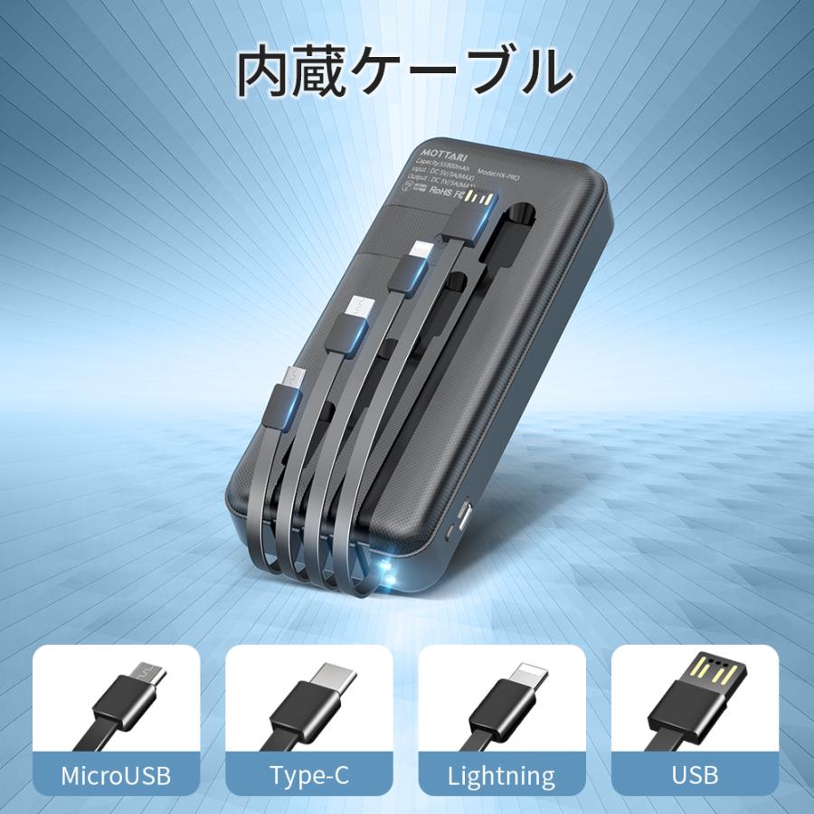 モバイルバッテリー HX-Pro 55800mAh大容量 3.0A急速充電 最大5台
