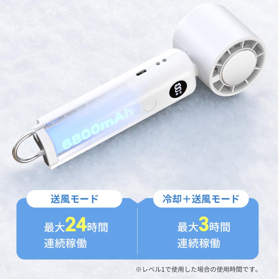 ハンディファン 扇風機 ハンディ扇風機 手持ち冷蔵庫 冷却プレート -28℃瞬間冷却 最大24時間使用可能 手持ち扇風機 1台4役 静音 ミニ扇風機 折りたたみ | ブランド登録なし | 13