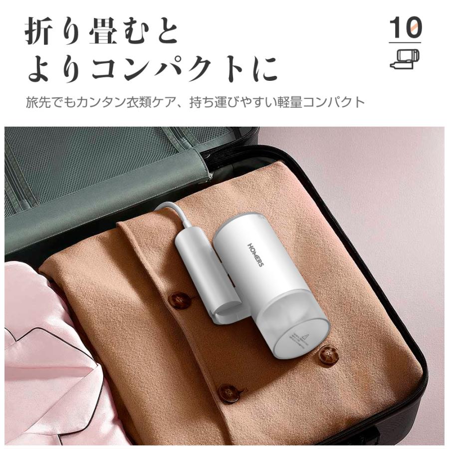 スチームアイロン 衣類スチーマー ハンガーにかけたまま  ハンディースチーマー 消臭 除菌 脱臭 25秒立ち上がり シワ伸ばし コンパクト | ブランド登録なし | 15