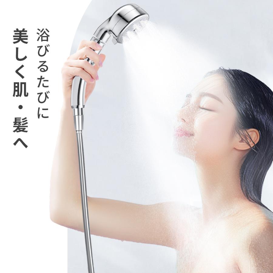 シャワーヘッド 9億8000万個 節水 5段階モード 止水機能 回転 シャワーヘッド 9億8000万個 節水 5段階モード 止水機能 回転