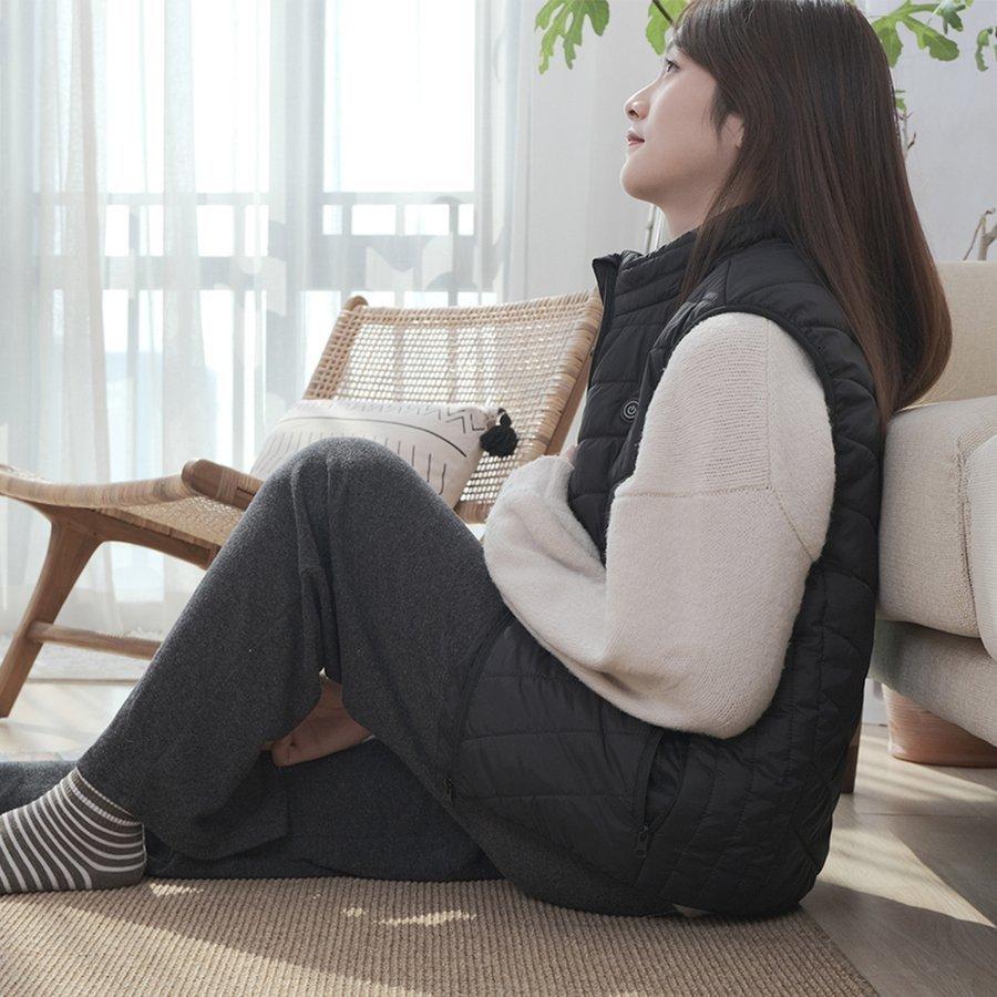 【在庫セール】電熱ベスト ヒーターベスト 日本製発熱線利用 速暖 電熱ジャケット 3段温度調整 ヒーター内蔵 水洗い usb式 保温 防寒 軽量 作業服 | ブランド登録なし | 03