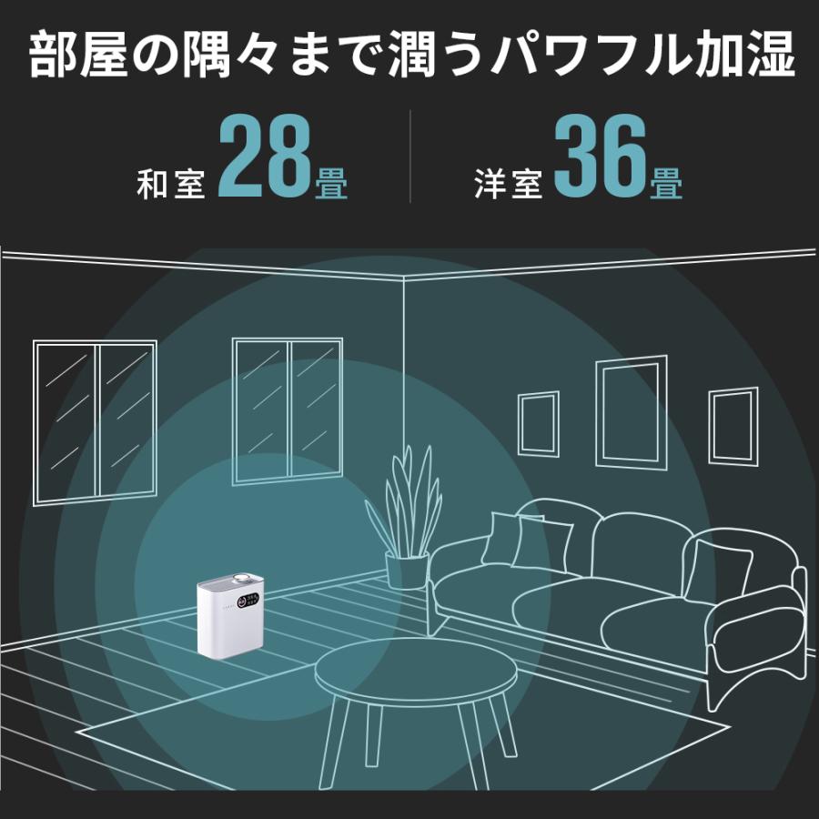 CORRS ハイブリッド加湿器 加熱式 最大対応面積36畳 大容量 6.5L 超