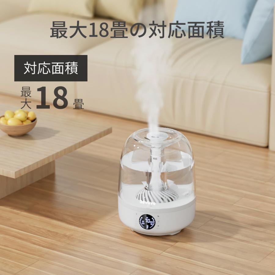 【在庫セール】超音波式加湿器 抗菌カートリッジ 最大40時間連続運転 アニオン アロマ対応 静音 省エネ 空焚き防止 転倒自動OFF 大容量 超音波 上部給水 卓上 冬 | ブランド登録なし | 12