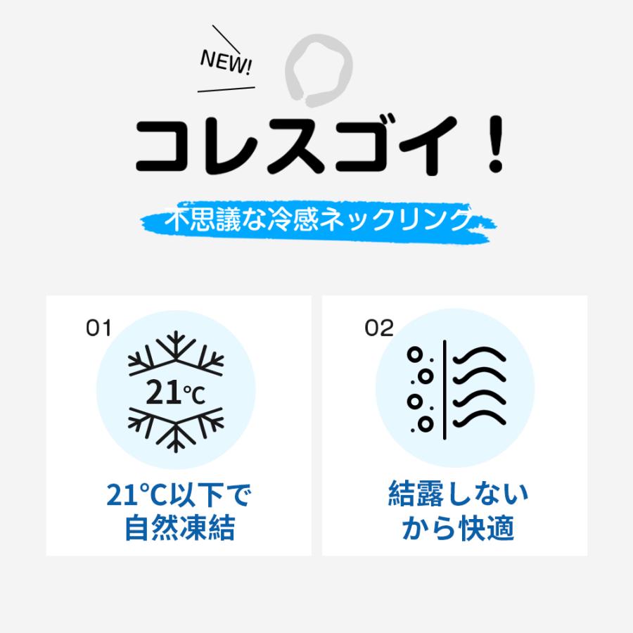 コアーズ CORRS 冷感ネックリング 首掛け 21℃自然凍結 結露しない ペンタゴン型 ひんやりリング 繰り返し使用可能 冷感グッズ  熱中症対策 長持ち 通勤 通学 | ブランド登録なし | 15