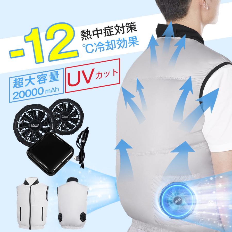着るだけで-20℃空調ウェア/冷却プレート付き/フルセット L TAKUYO [-12℃効果]空調ウェア AXCS13 最大16時間稼動可能 フルセット