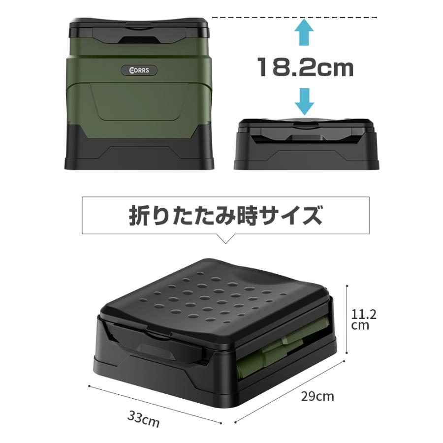 CORRS 簡易トイレ 携帯トイレ 折りたたみ 便座 セット 防災グッズ 緊急