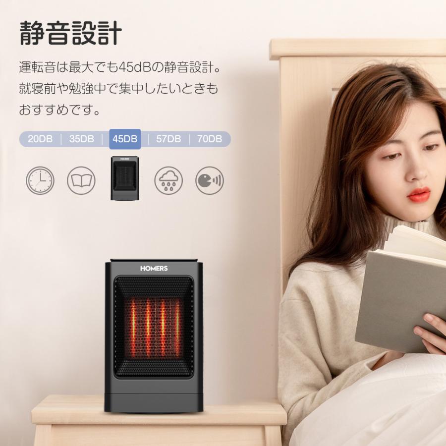 セラミックファンヒーター ファンヒーター 足元暖房 ヒーター 暖房器 左右首振り 速暖タイプ 風量三段階切り替え 一年間保証付き 小型 コンパクト 省エネ | ブランド登録なし | 16