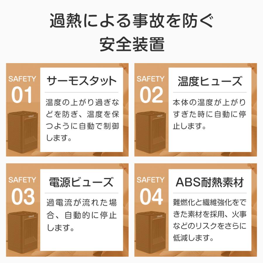 セラミックファンヒーター ファンヒーター 足元暖房 ヒーター 暖房器 左右首振り 速暖タイプ 風量三段階切り替え 一年間保証付き 小型 コンパクト 省エネ | ブランド登録なし | 18