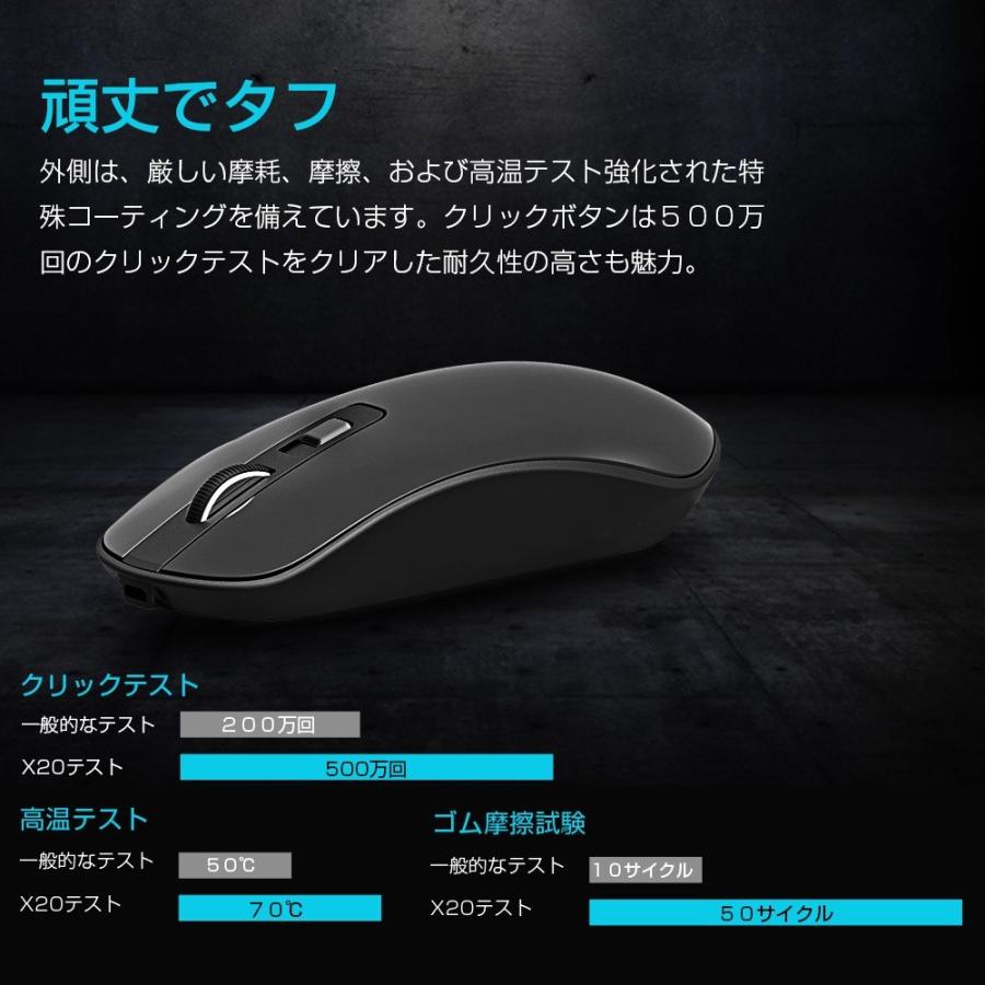 ワイヤレスマウス 静音 マウス USB充電式 ワイヤレス 2.4GHz