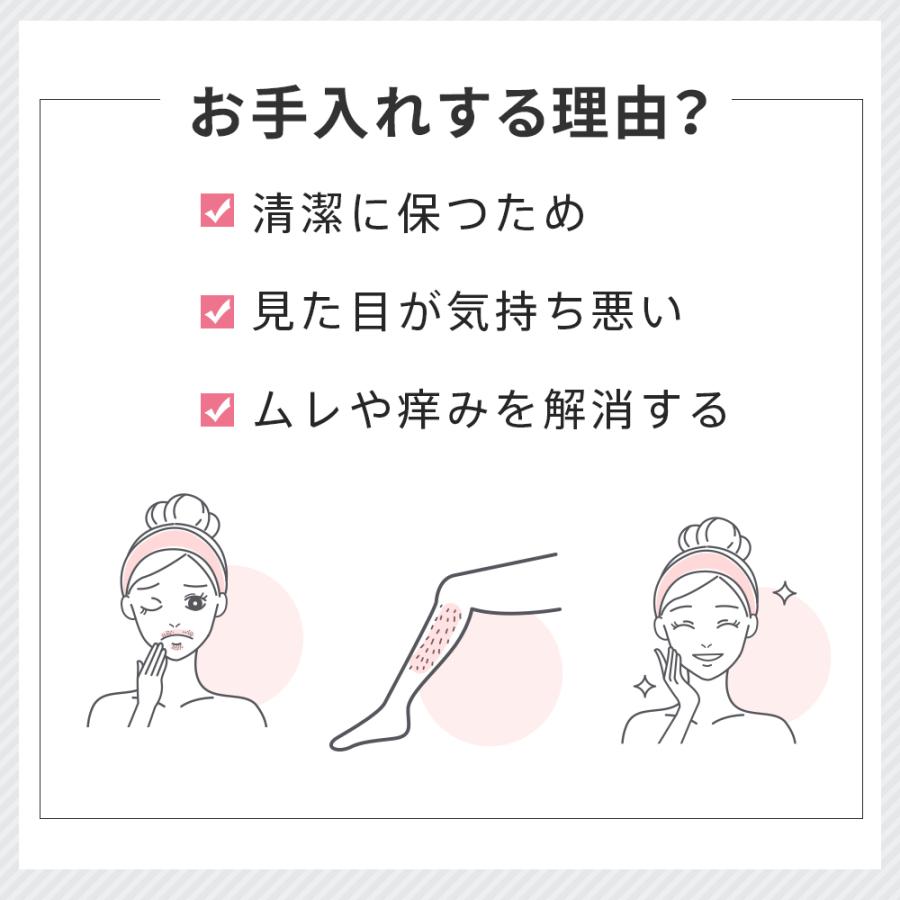 レディースシェーバー VIOシェーバー デリケートゾーン ボディシェーバー フェイスシェーバー 眉毛シェーバー 4in1 4種類刃付き IPX6防水 USB充電式 小型 女性用 | iFusion | 04