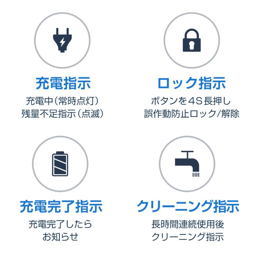 電気シェーバー 電動ひげそり メンズ ひげそり 髭剃り シェーバー 回転式 3枚刃 IPX7防水 丸洗い可能 USB充電式 LED電池残量表示 ロック機能 トリマー刃付き | GERCEO | 19