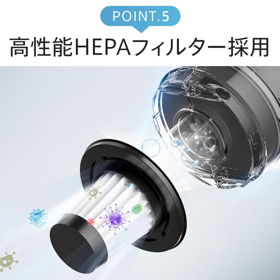 iFusion 掃除機 スティック型 コードレス 10000pa 超強力吸引 LED付き