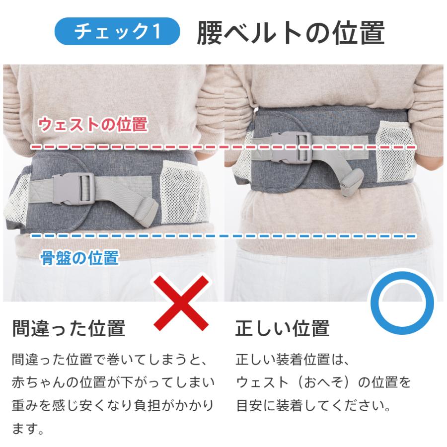 抱っこ紐 おんぶ紐 ヒップシート 9WAY 3点分散構造 新生児 対面抱き 前向き抱き 腰抱き 横抱き 大容量ポーチ ベビーキャリア 男女兼用 分離可 メッシュ生地 | VeraVera | 20