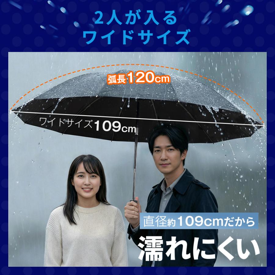【2026最新】24本骨 傘 折りたたみ傘 自動開閉 逆さ傘 晴雨兼用 完全遮光 UVカット100% 遮熱 大判 撥水 耐風 丈夫  ワンタッチ メンズ レディース 梅雨対策 | ブランド登録なし | 14