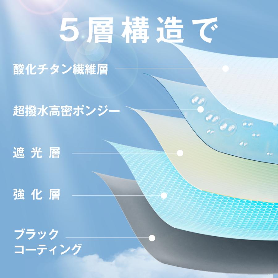 「-16℃の清涼効果」日傘 5本骨 完全遮光 UVカット 折りたたみ 89g 軽量 紫外線対策 日焼け対策 晴雨兼用 涼しい 頑丈 コンパクト レディース メンズ 子供用｜morinet｜09