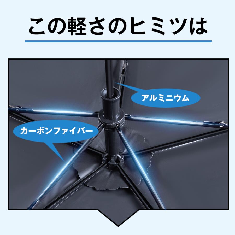 「-16℃の清涼効果」日傘 5本骨 完全遮光 UVカット 折りたたみ 89g 軽量 紫外線対策 日焼け対策 晴雨兼用 涼しい 頑丈 コンパクト レディース メンズ 子供用 | VeraVera | 12