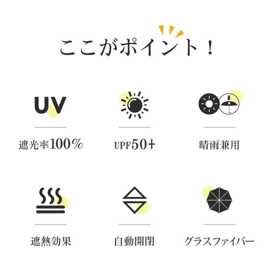 晴雨兼用傘 折りたたみ傘 自動開閉 雨傘 撥水傘 UVカット コーティング 日傘 軽量 折り畳み 撥水加工 ワンタッチ 雨具 携帯 レディース UV対策 紫外線対策 | ブランド登録なし | 02
