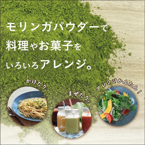 モリンガパウダー沖縄産 100% 青汁 無農薬 無添加 アミノ酸 食物繊維